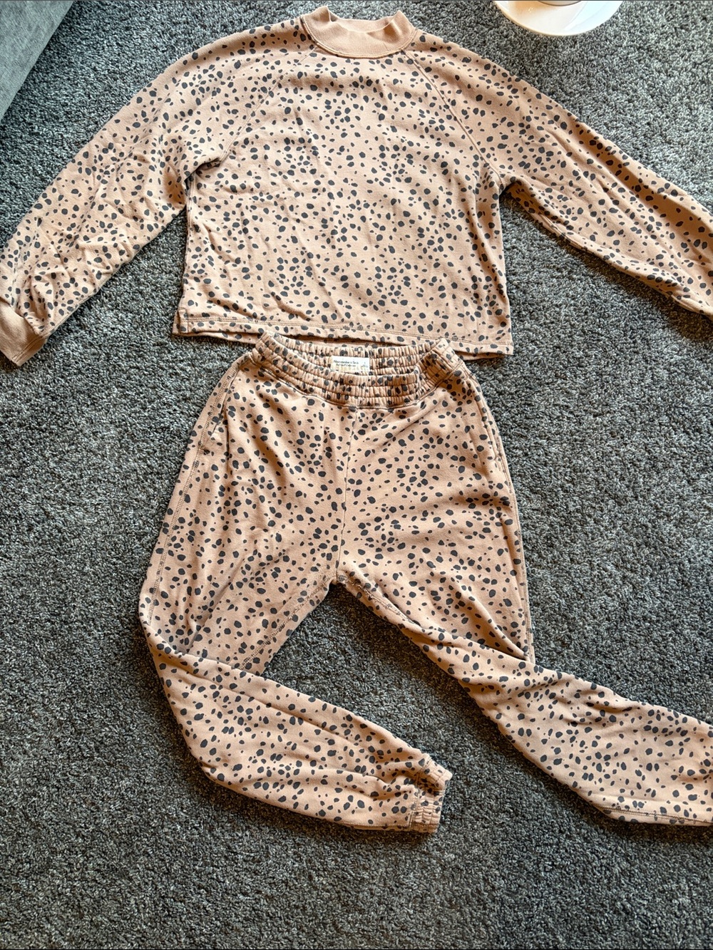 Abercrombie & Fitch Leopard Print  Matching Lounge Set